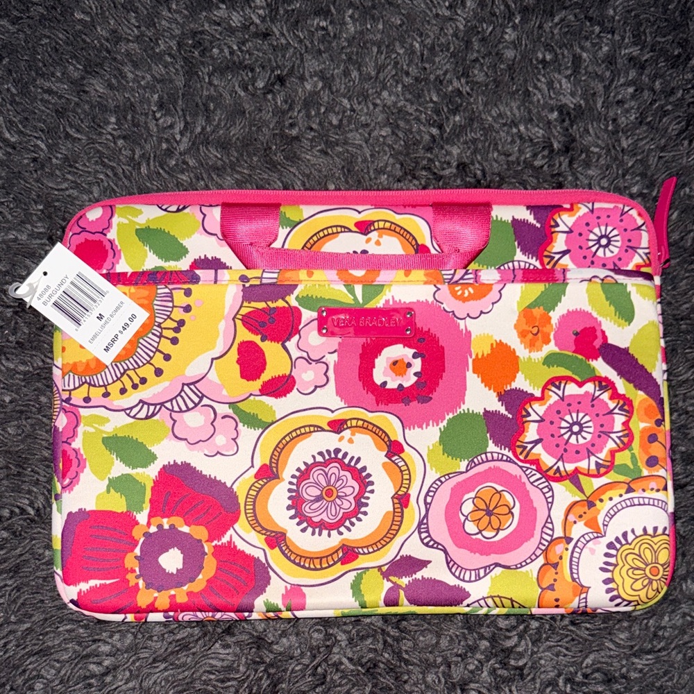 Vera Bradley Colorful Floral Laptop Sleeve